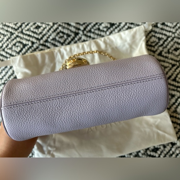 Cafune Mini Drop Duffel Lilac Leather Shoulder Bag - Picture 7 of 13